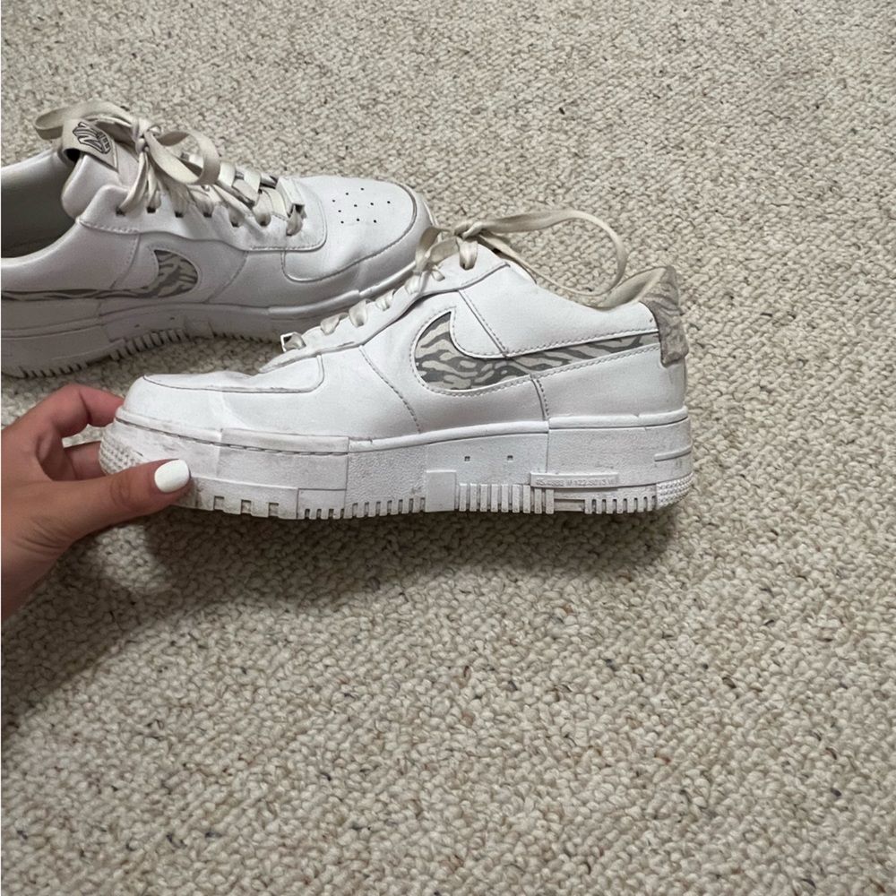 Zebra print Nike air forces